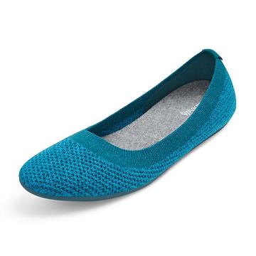 Allbirds Tree Breezers Platte Schoenen Dames Turquoise | BE1213UZ